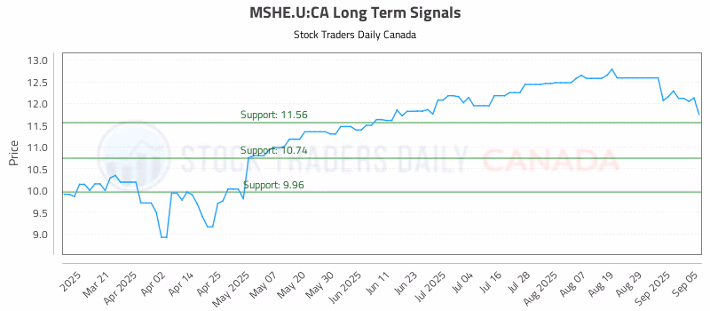 Stock Chart for MSHE.U:CA