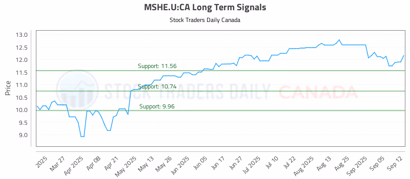 Stock Chart for MSHE.U:CA