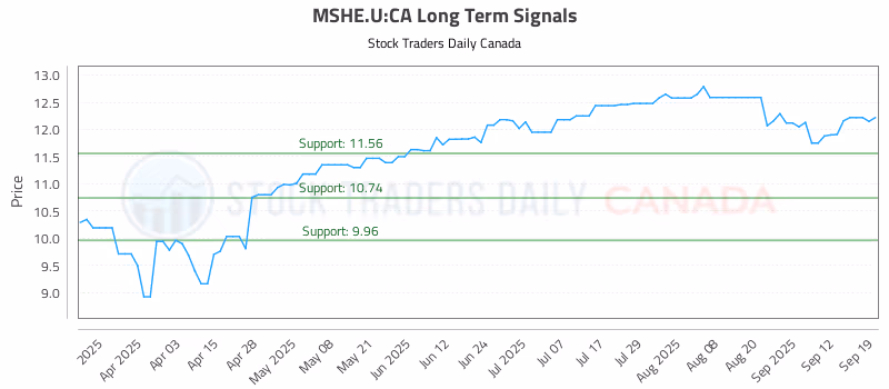 Stock Chart for MSHE.U:CA