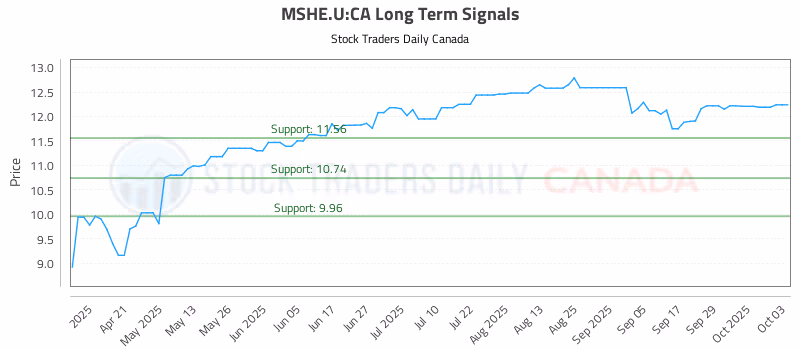 Stock Chart for MSHE.U:CA