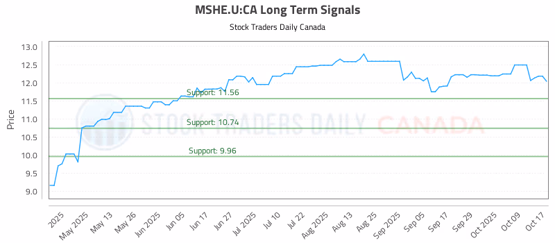 Stock Chart for MSHE.U:CA