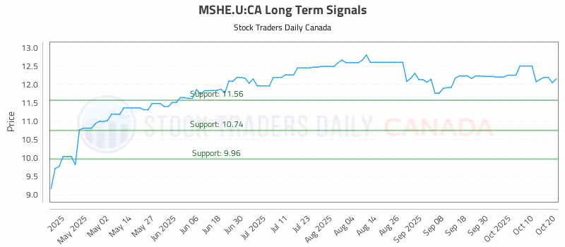 Stock Chart for MSHE.U:CA