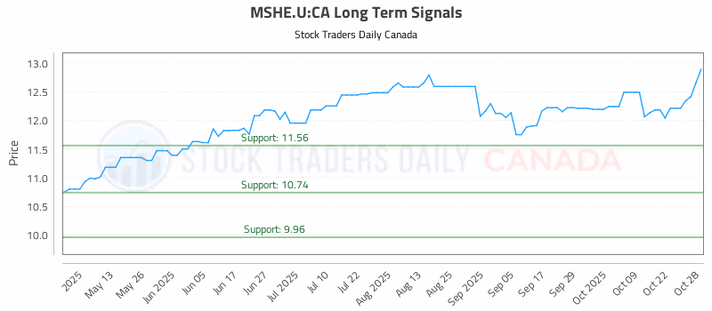 Stock Chart for MSHE.U:CA