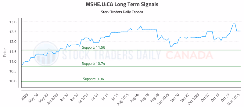 Stock Chart for MSHE.U:CA