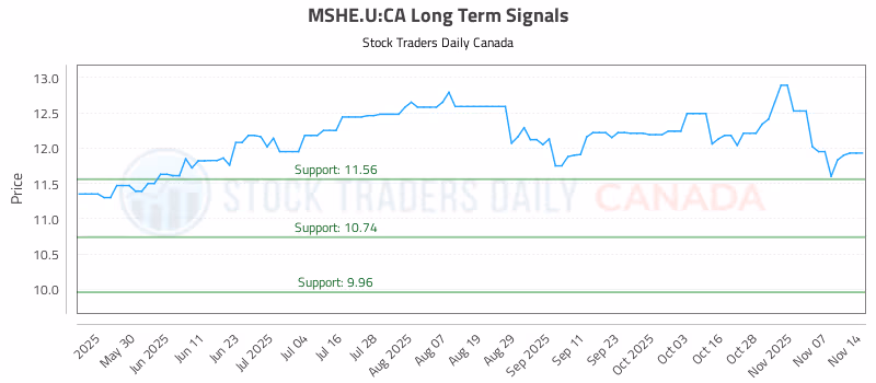 Stock Chart for MSHE.U:CA