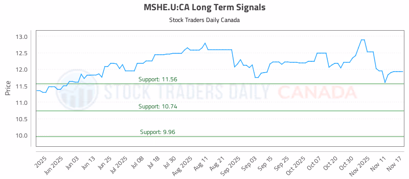 Stock Chart for MSHE.U:CA