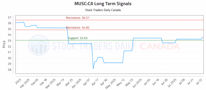 Stock Chart for MUSC:CA