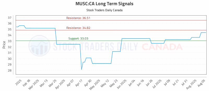 Stock Chart for MUSC:CA