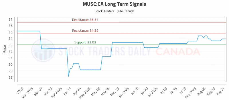 Stock Chart for MUSC:CA