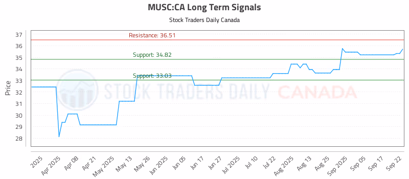 Stock Chart for MUSC:CA