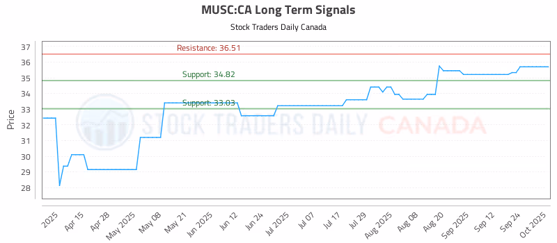 Stock Chart for MUSC:CA