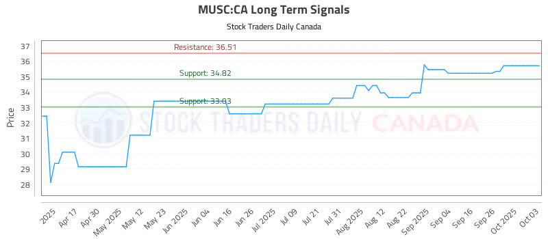 Stock Chart for MUSC:CA