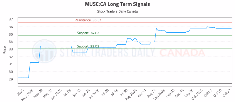 Stock Chart for MUSC:CA