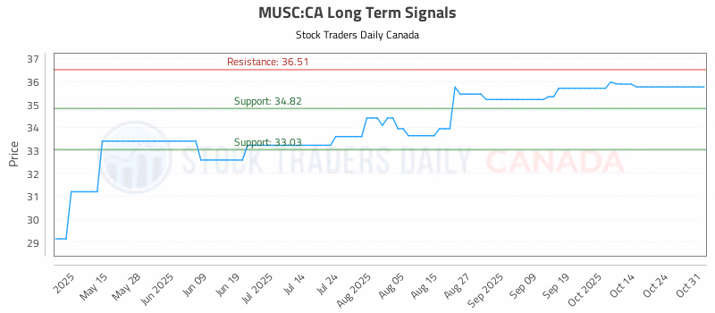 Stock Chart for MUSC:CA