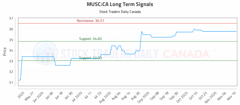Stock Chart for MUSC:CA