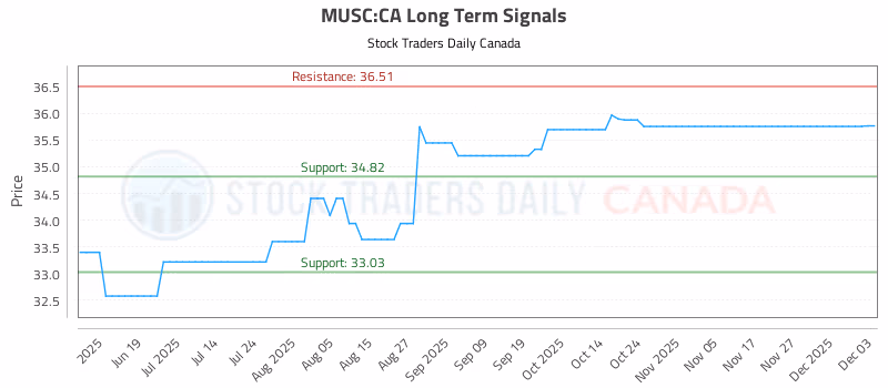 Stock Chart for MUSC:CA