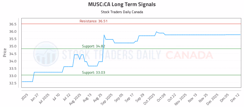 Stock Chart for MUSC:CA