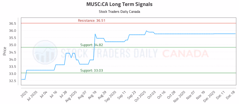 Stock Chart for MUSC:CA