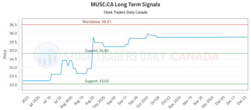 Stock Chart for MUSC:CA