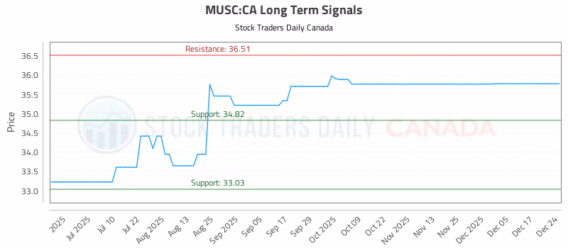 Stock Chart for MUSC:CA