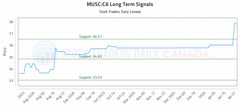 Stock Chart for MUSC:CA