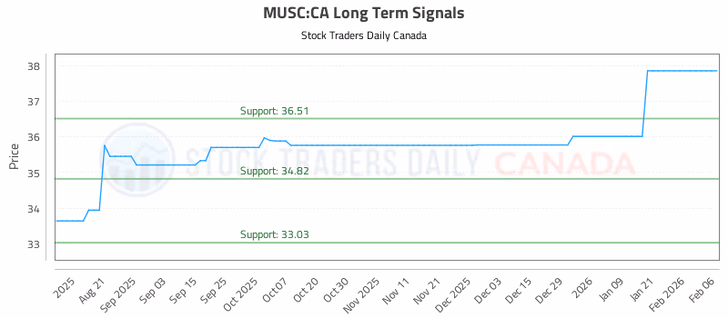 Stock Chart for MUSC:CA