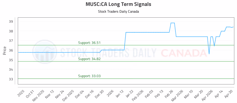 Stock Chart for MUSC:CA