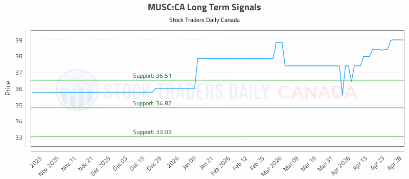Stock Chart for MUSC:CA