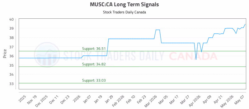 Stock Chart for MUSC:CA