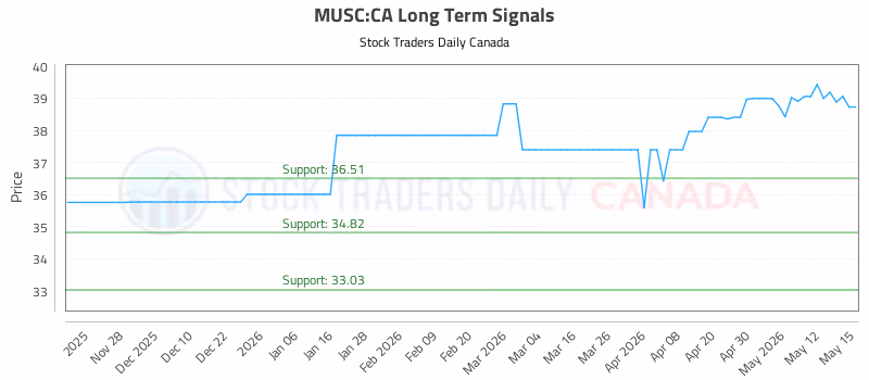 Stock Chart for MUSC:CA