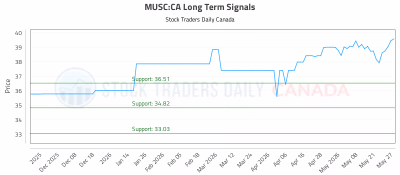 Stock Chart for MUSC:CA