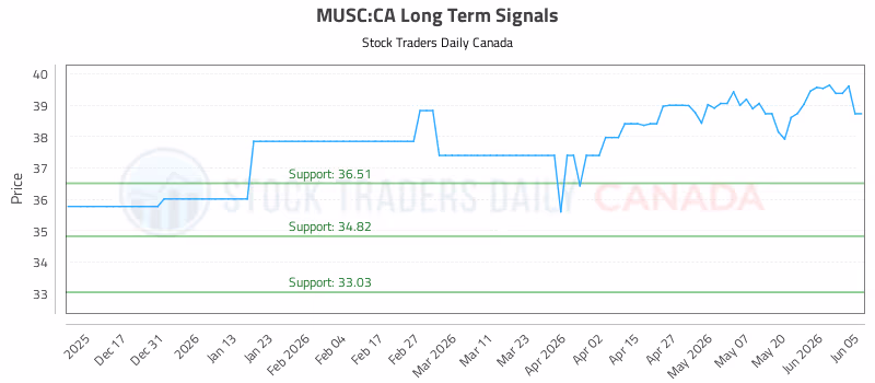 Stock Chart for MUSC:CA