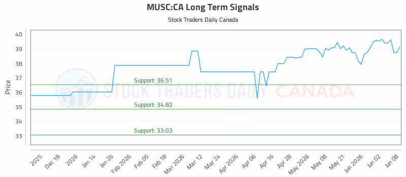 Stock Chart for MUSC:CA