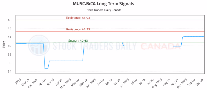 Stock Chart for MUSC.B:CA