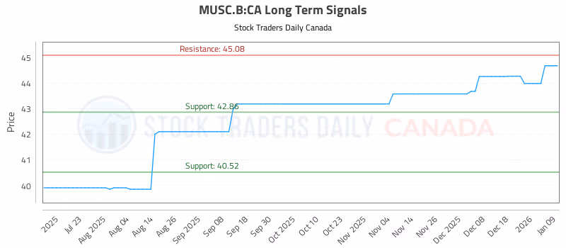 Stock Chart for MUSC.B:CA