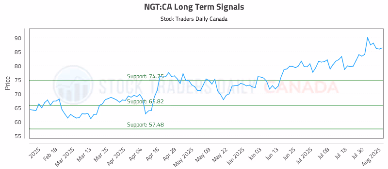 Stock Chart for NGT:CA