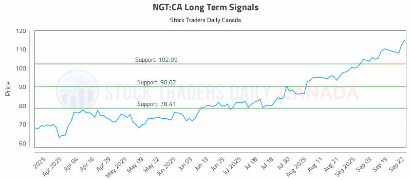 Stock Chart for NGT:CA