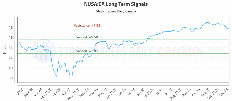 Stock Chart for NUSA:CA