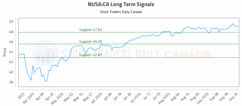 Stock Chart for NUSA:CA