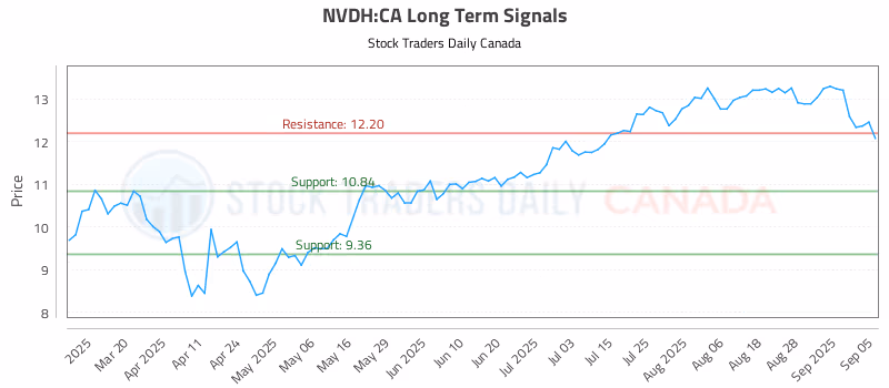 Stock Chart for NVDH:CA