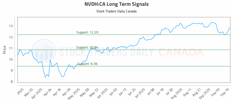 Stock Chart for NVDH:CA