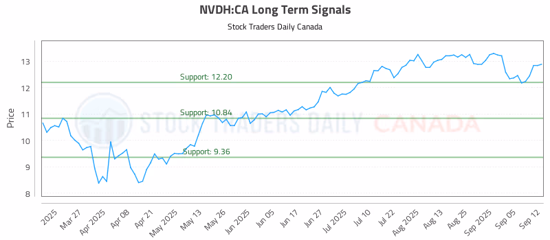 Stock Chart for NVDH:CA