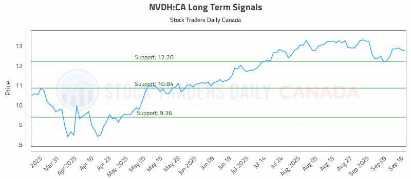 Stock Chart for NVDH:CA