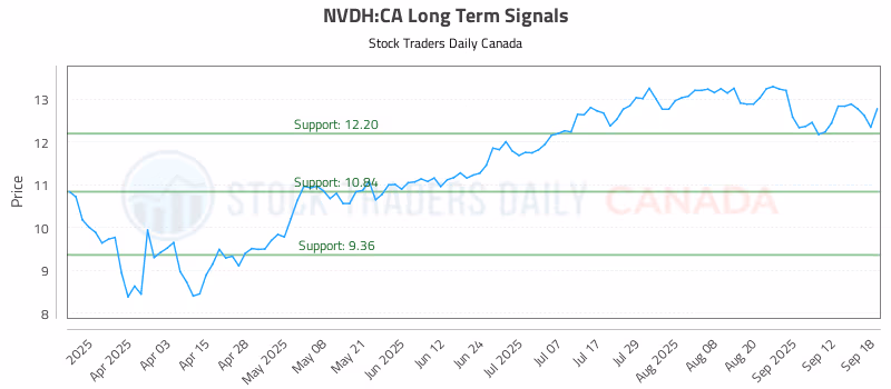 Stock Chart for NVDH:CA