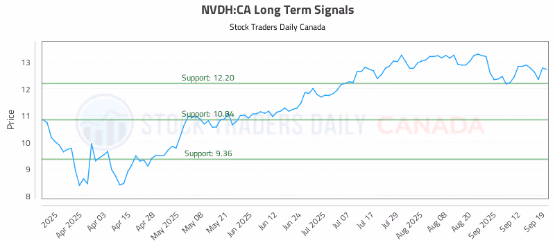 Stock Chart for NVDH:CA