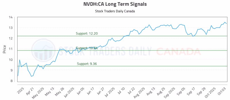 Stock Chart for NVDH:CA