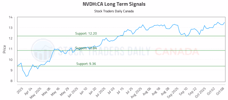 Stock Chart for NVDH:CA