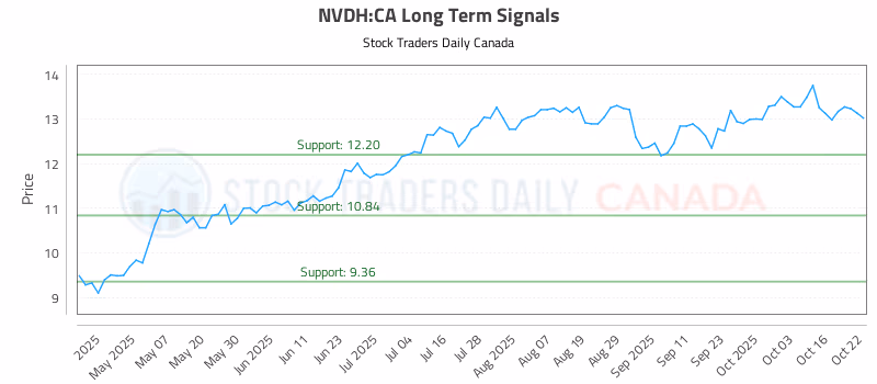 Stock Chart for NVDH:CA