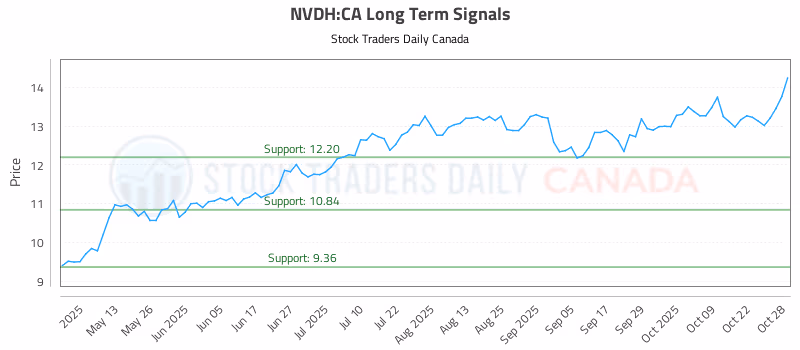 Stock Chart for NVDH:CA