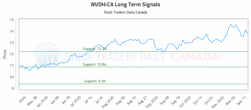 Stock Chart for NVDH:CA